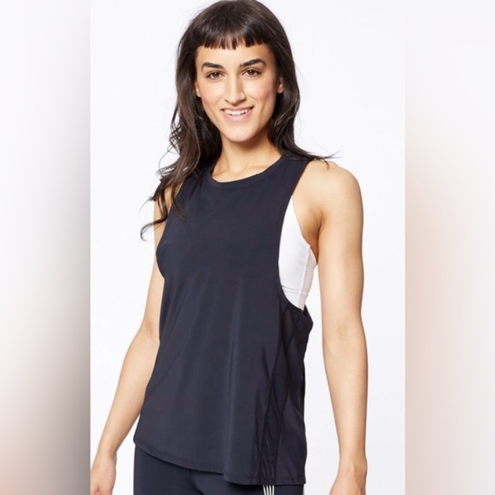 Soul Cycle Blue Skull Emblem Tank Top Size Large EUC